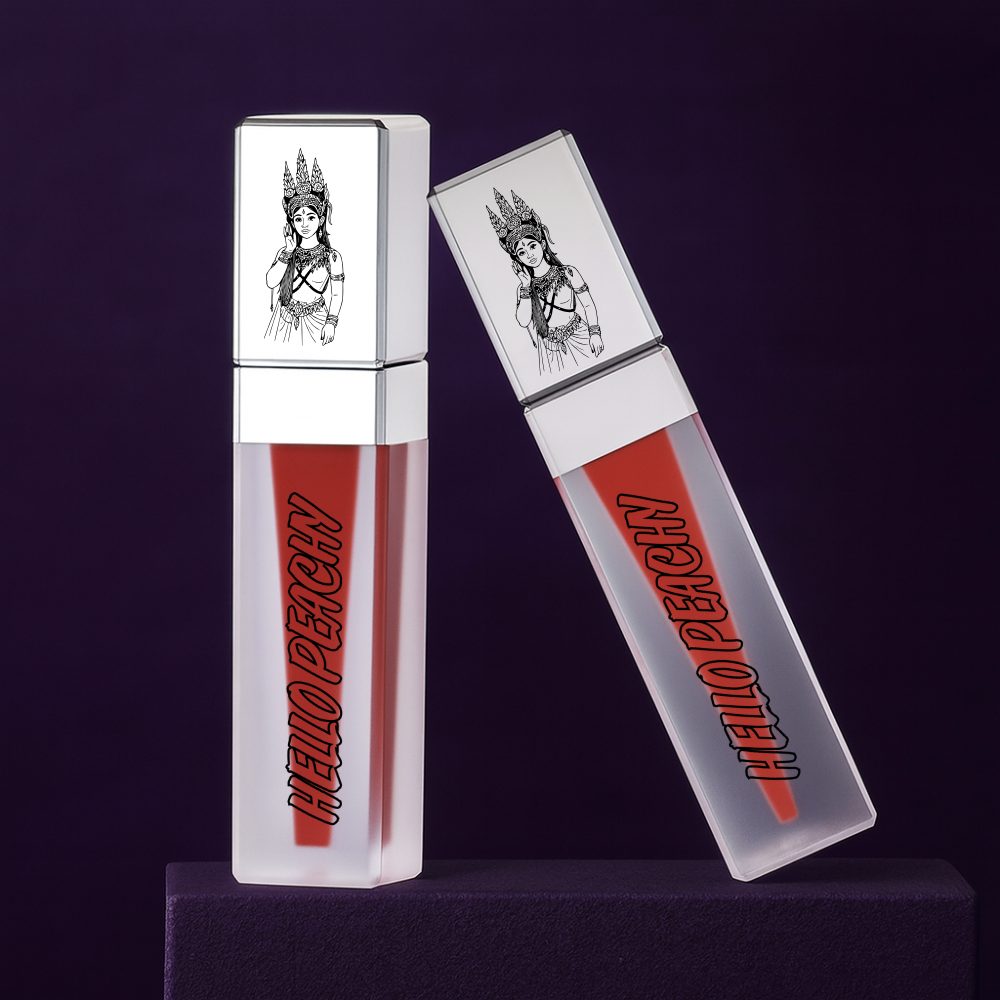 Hello Peachy matte lip gloss tubes
